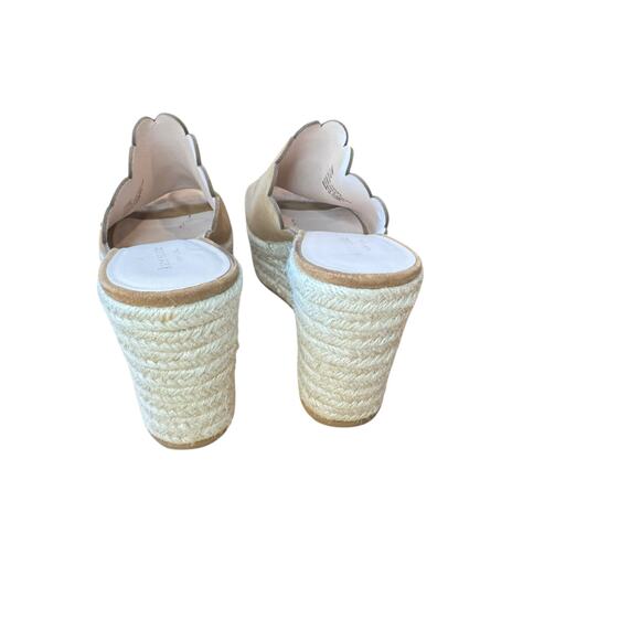 KATE SPADE Tabby Espadrille Wedge Sandals Sz 9.5 EUC $129 MSRP Tan Summer Raffia - Picture 9 of 12